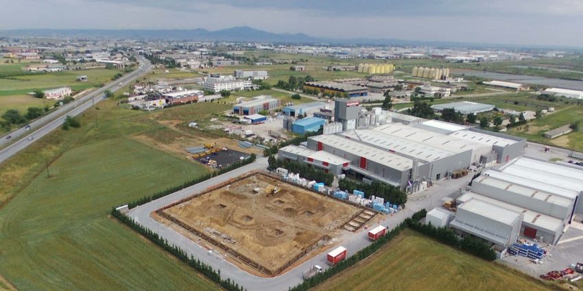 Construction of an industrial building