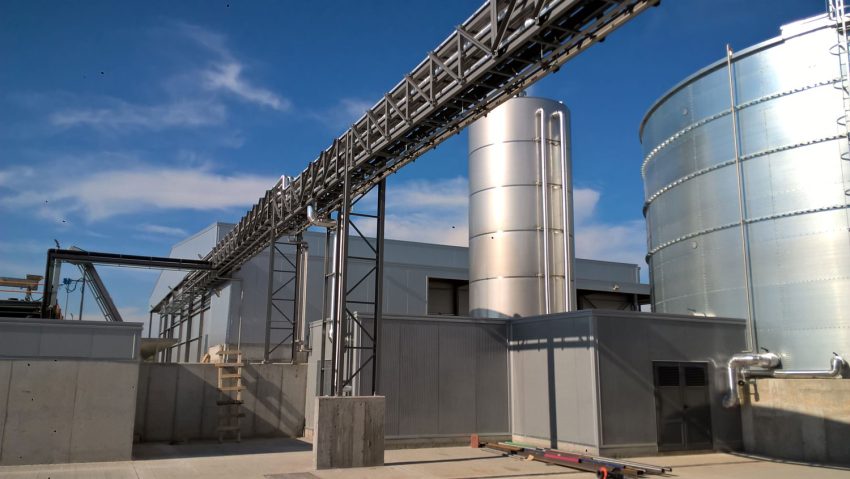 elevated storage tank for olives